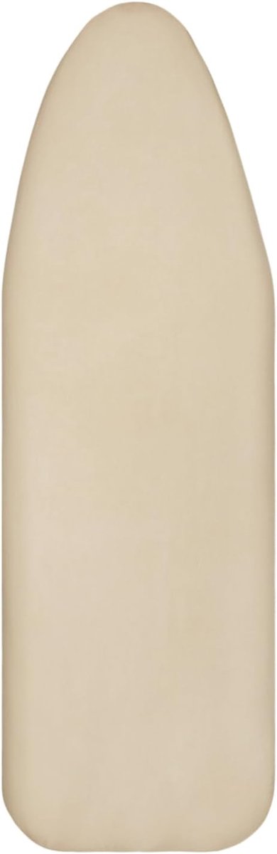 Strijkplankhoes, van katoen, met elastiek voor centrale stoom, geschikt voor strijktafels van 125 tot 130 cm x 35 tot 40 cm, kaki