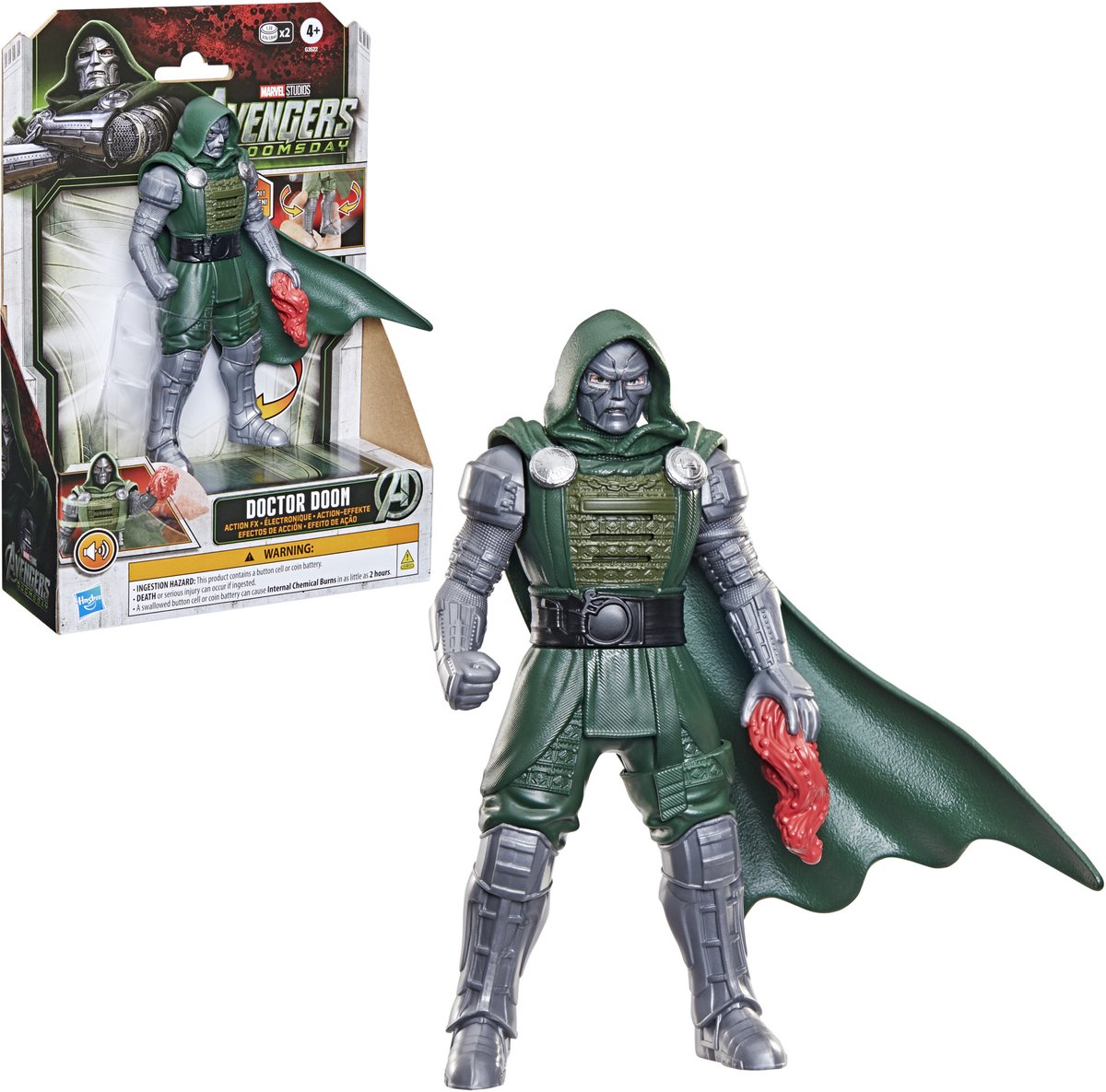 Marvel Studios Avengers - Doomsday Doctor Doom Action FX - Elektronische Actiefiguur 15cm