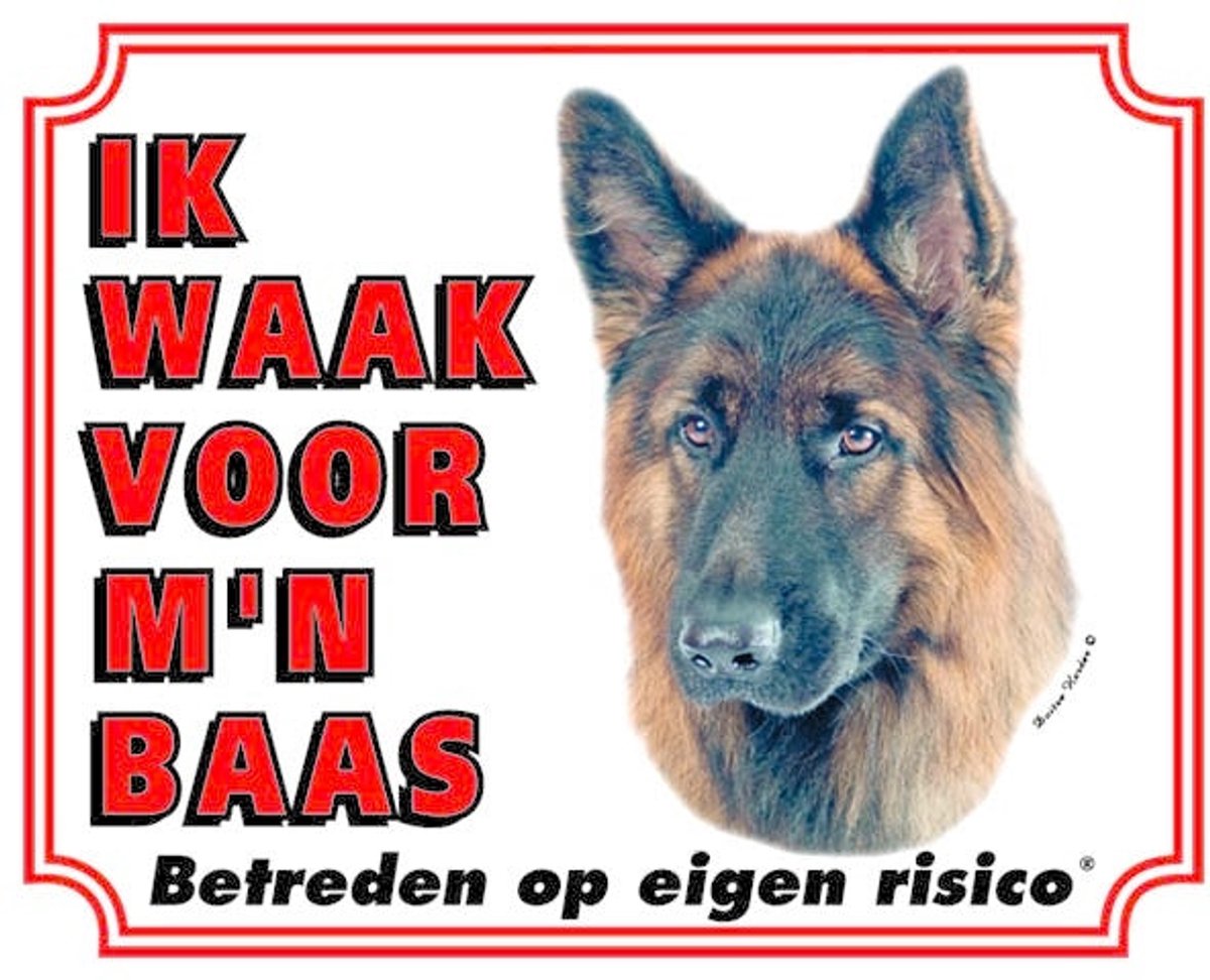 Bol.com Duitse Herder Waakbord - Ik waak voor mijn baas aanbieding