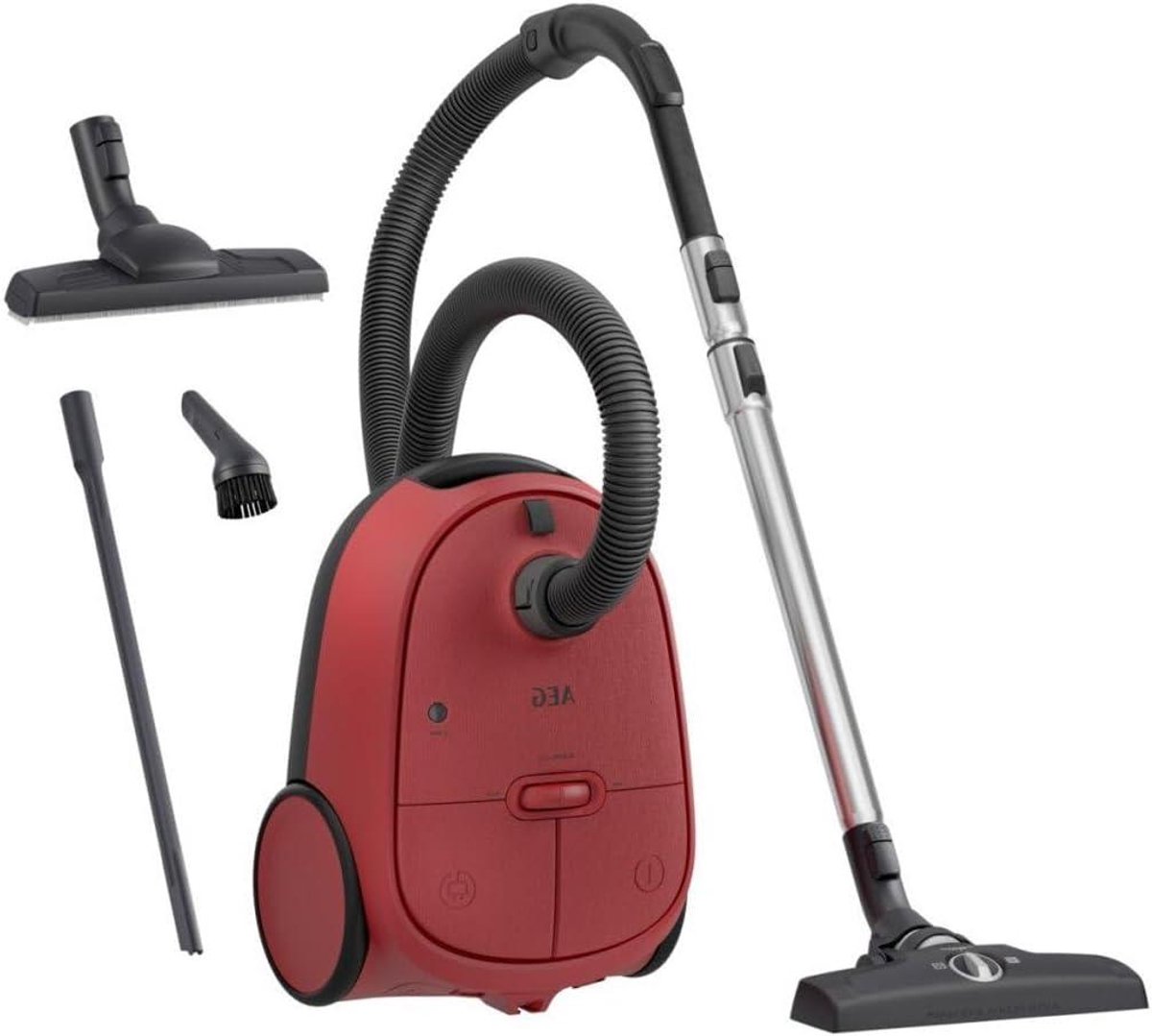 Steelstofzuiger - Stofzuiger Zuiger - Snel huishouden - 3 Vermogensniveaus - 650W - Rood/Zwart