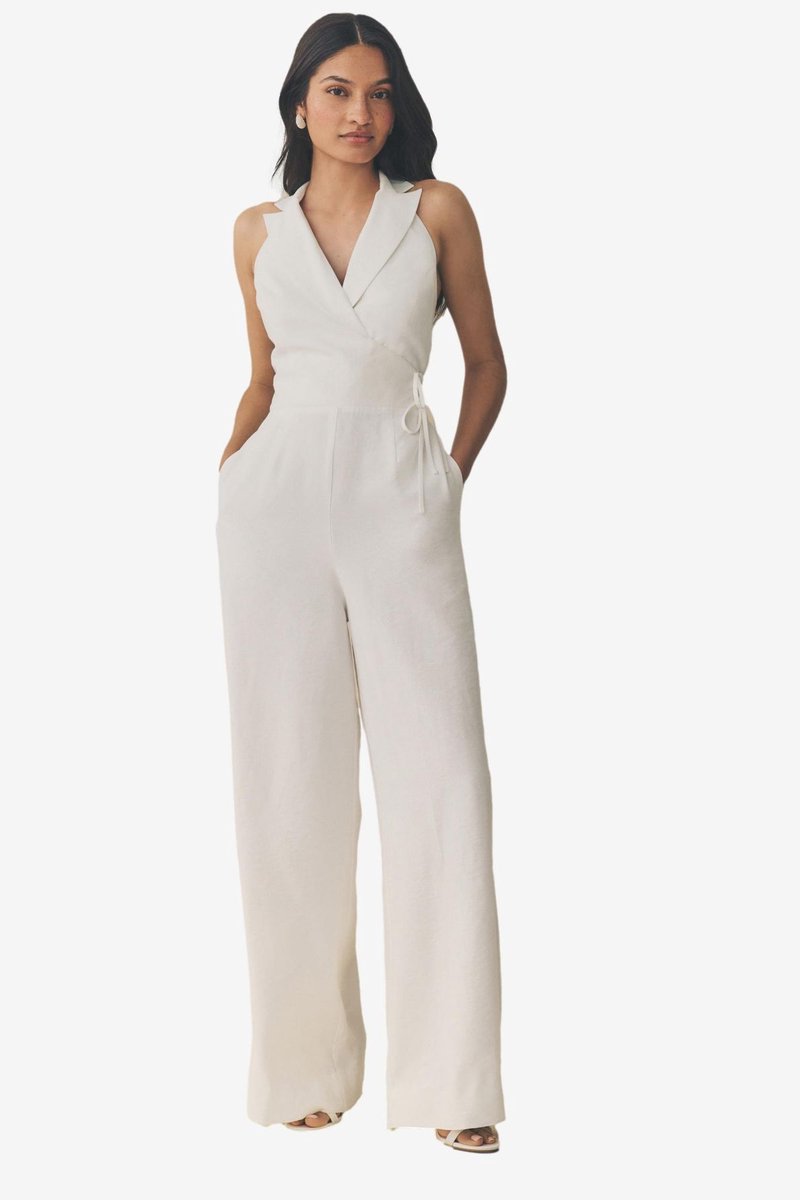 Next - Dames - Jumpsuit met halterhals - Wit