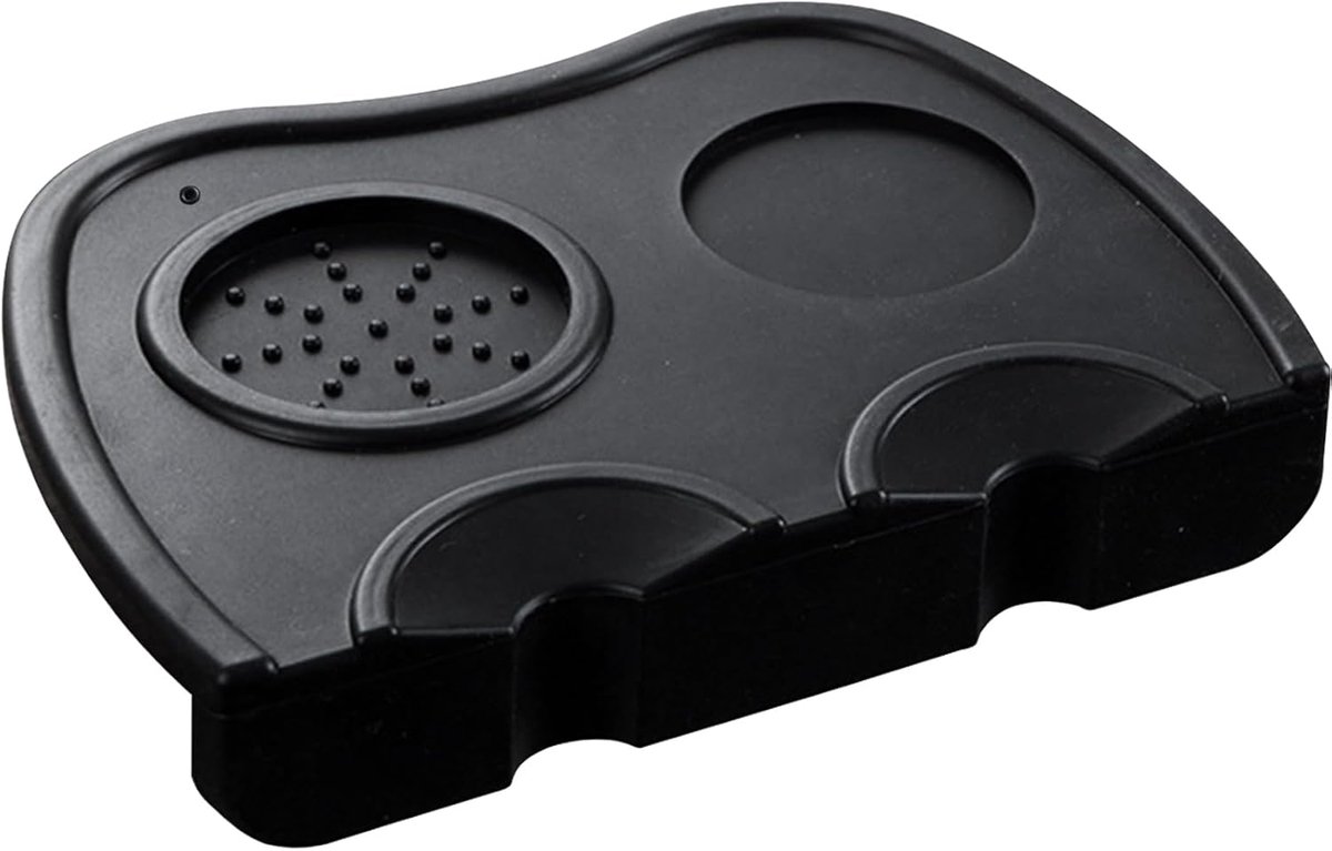 Swan Tampermat met randbescherming, tampingmat van siliconen, Barista-accessoires, werkblad, koffiepoeder, tamper pad voor espresso, zeefdrager