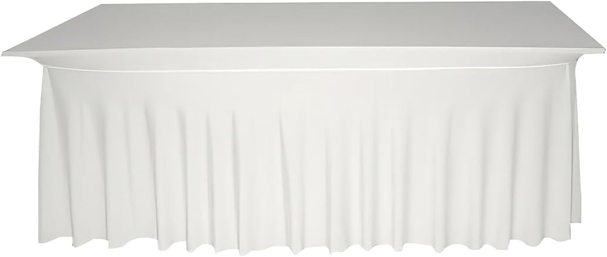 Tafelhoes Rechthoekig - Luxehoes Elastisch - Feestelijke Gelegenheden - Onderhoudsvriendelijk Materiaal - 80x220cm - Turkoois