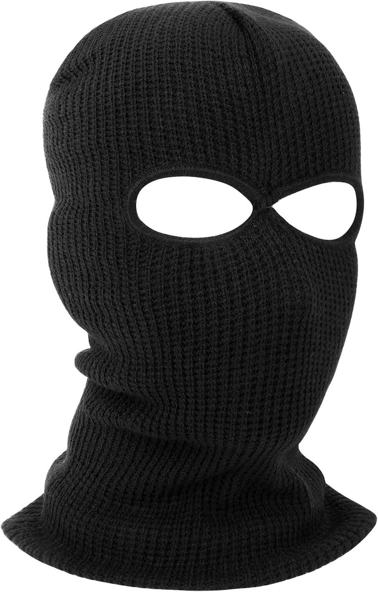 Multifunctionele Balaclava met 3 en 2 Openingen voor Skiën, Fietsen en Motorrijden - Warm en Ademend Masker