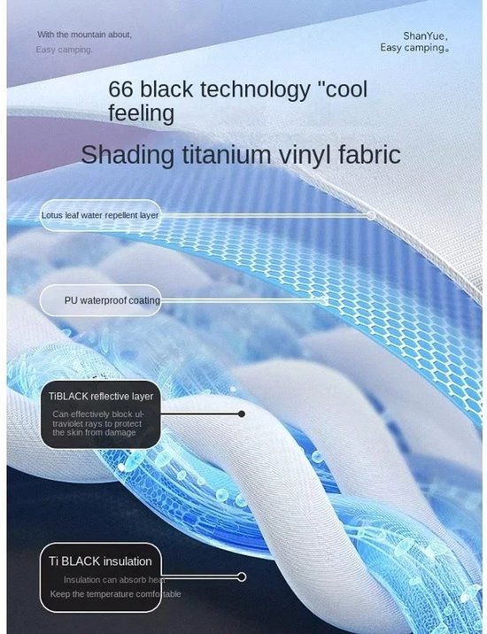 Loushops - Tent - Kampeertent - Camping tent - Slaaptent - Draagbaar - Opblaasbaar - Met ramen - 300 x 210 x 200cm - Wit — afbeelding 2
