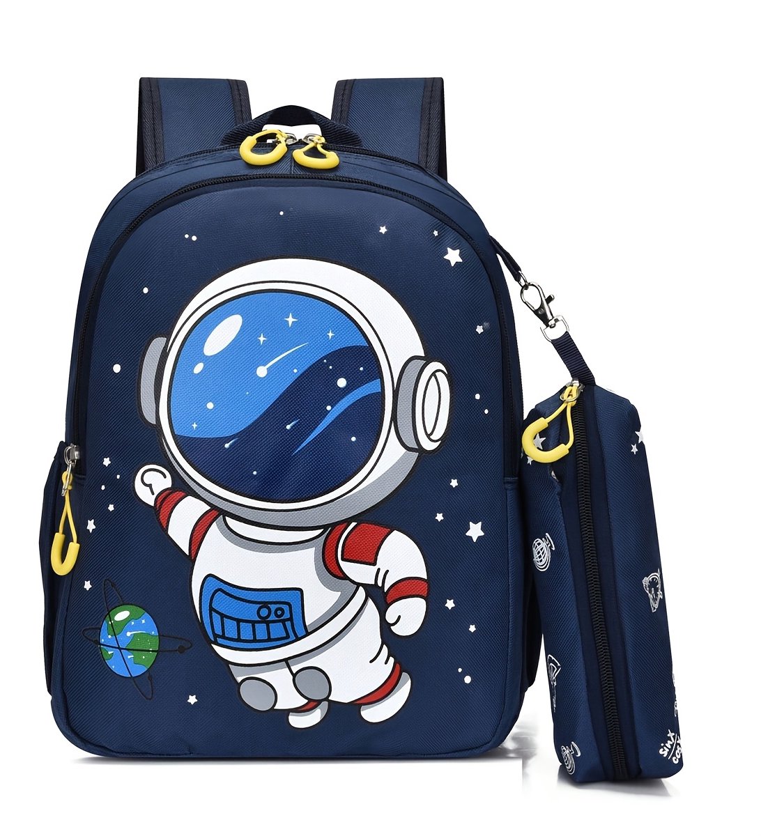 Ruimte Rugzak | Grappige Ruimte Rugzak | Kinder Rugzak | Rugzak met Bijpassende Etui | Kinder Rugtas voor School | Space Rugzak | Rugzakken Voor Kinderen | 12 liter |