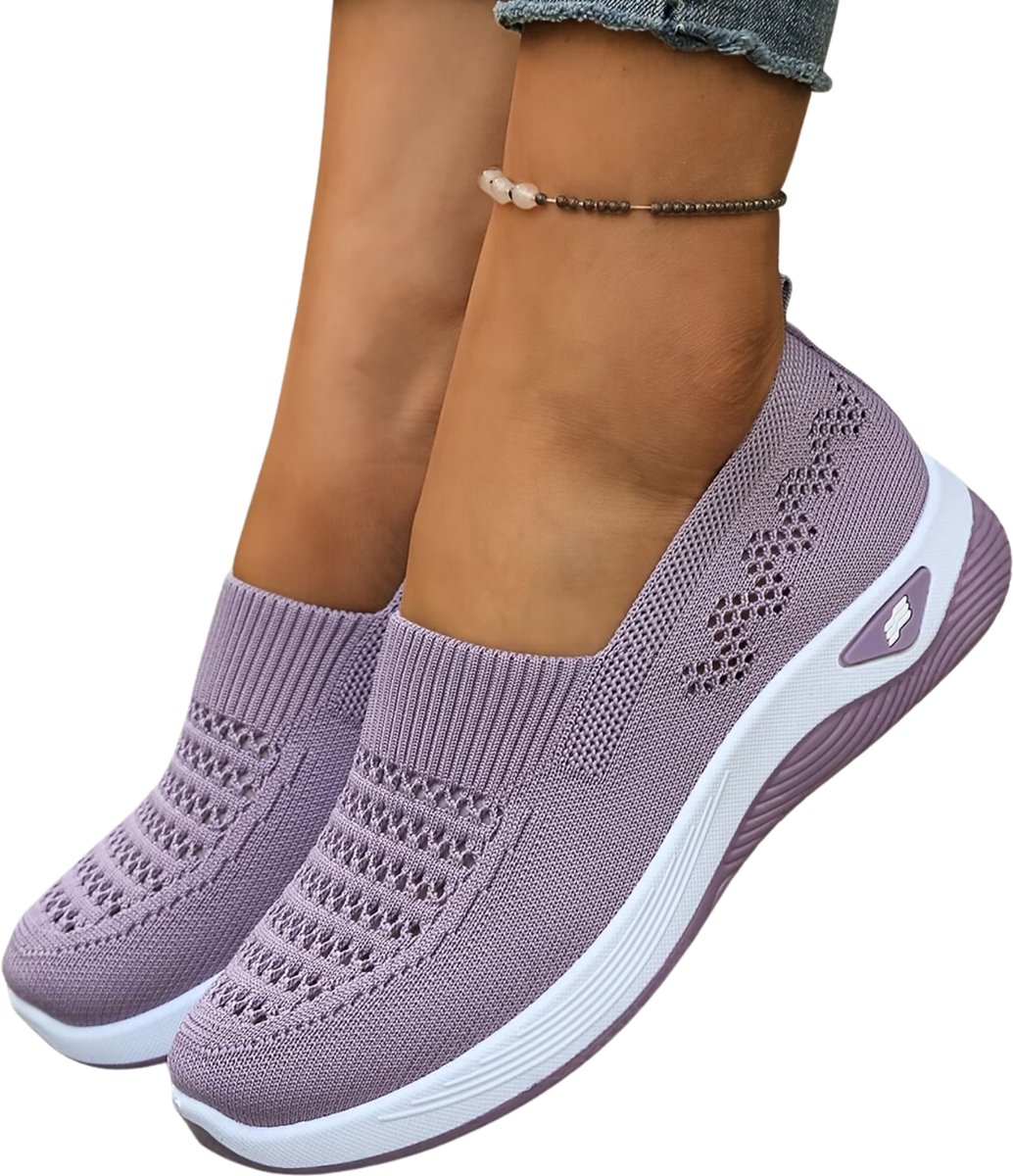 Currero Schoenen Dames Sneakers Comfortabel Slippers Casual Volwassenen 37 Lichtpaars