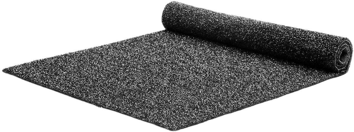 GJ Floors - Exclusieve glitter loper | Antraciet - Breedte x Lengte: 1 meter / 10 meter