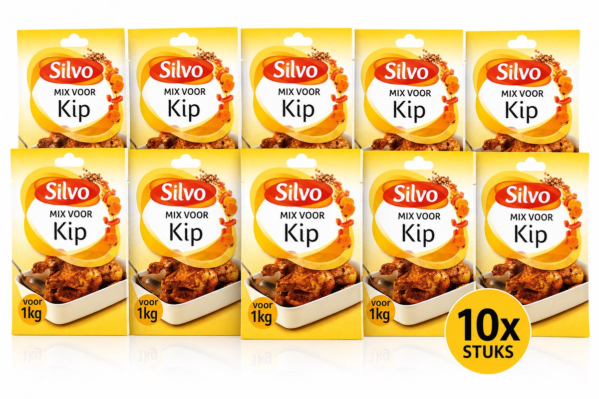 Silvo Mix voor Kip - 10 x 25 gram - kipkruiden voor kipfilet en kipkarbonade -