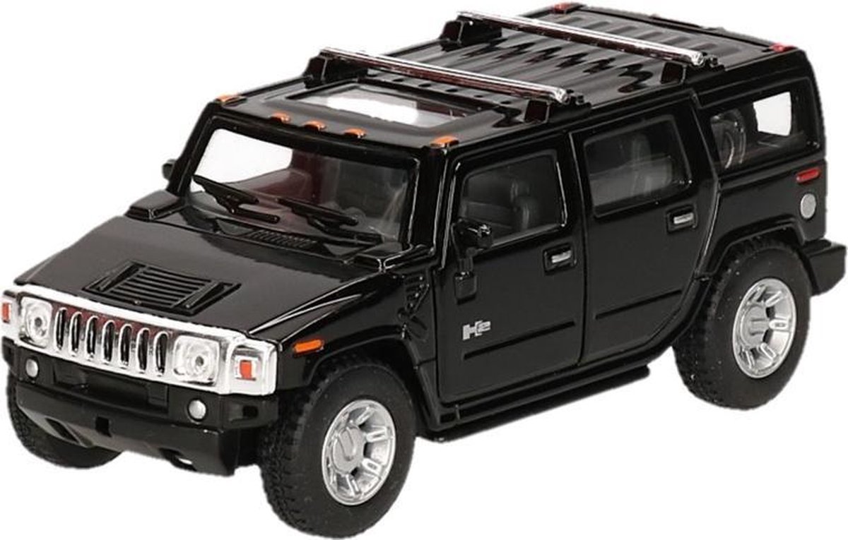 Modelauto Hummer H2 SUV zwart 12,5 cm - speelgoed auto schaalmodel | bol.com