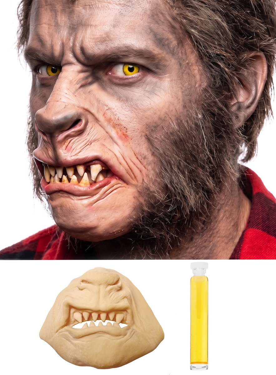 Weerwolf Masker Van Latex Om Aan Te Plakken