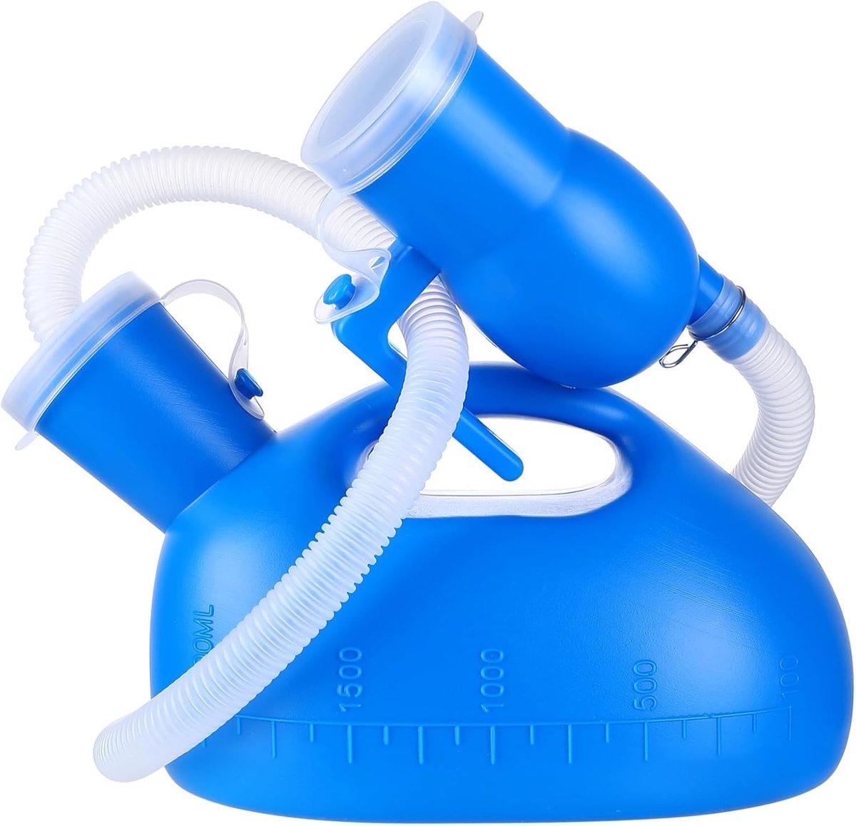 SnelShoppen - Urinefles voor Mannen en Vrouwen, Draagbare Urinestok voor Nood, 2000ml Capaciteit voor Reizen, Camping, Bedgebruik, Overloopbescherming