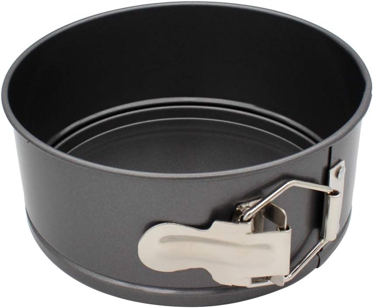 SnelShoppen - Springvorm Cakevorm 16 cm - Verwijderbare Cake Pan - Robuuste Carbon Staal - Non-Stick Coating - Ideaal voor Taarten, Gebak en Desserts