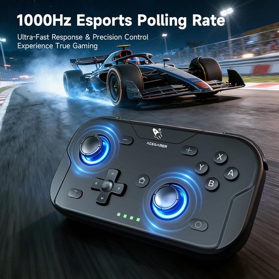 Mini Game Controller - Draadloze Joystick - Mobiel Gamers - 6-assige Gyrosensor - Compact Formaat - Zwart van MINI — afbeelding 3