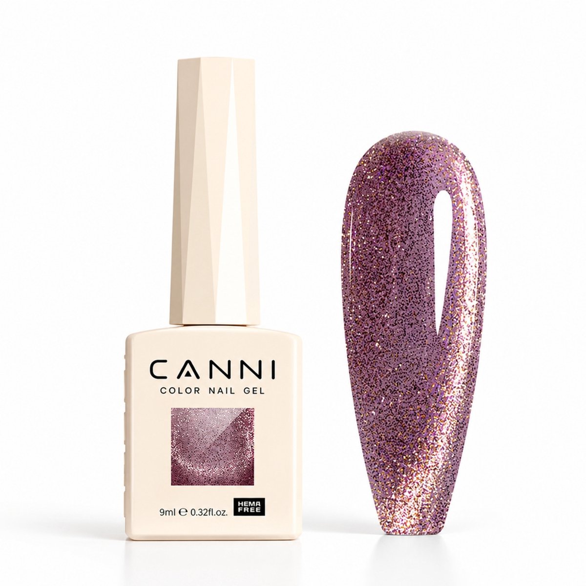 Canni - Cateye gellak - 10 ml - HEMA-vrij - TPO-vrij - Cat eye gellak - Cat eye - Pink Gellac - Gellak - Cat eye nagellak - Cat eye gellak set - Gellak nagellak - Gellak set