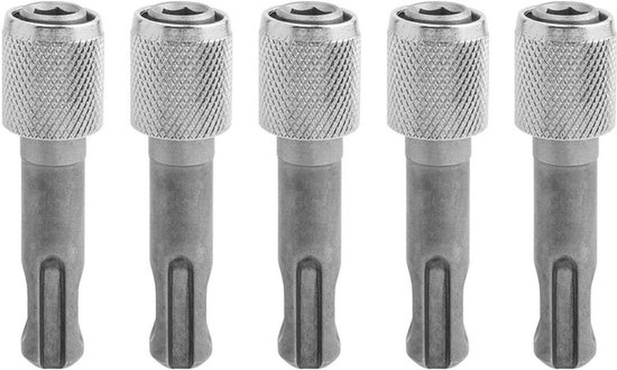 5 STKS SDS-Plus Boorkop Adapter, Quick Change SDS Plus Bit Adapter naar 1/4 "6,35 mm Hex Socket Boor Houder Converter Conversie Tool