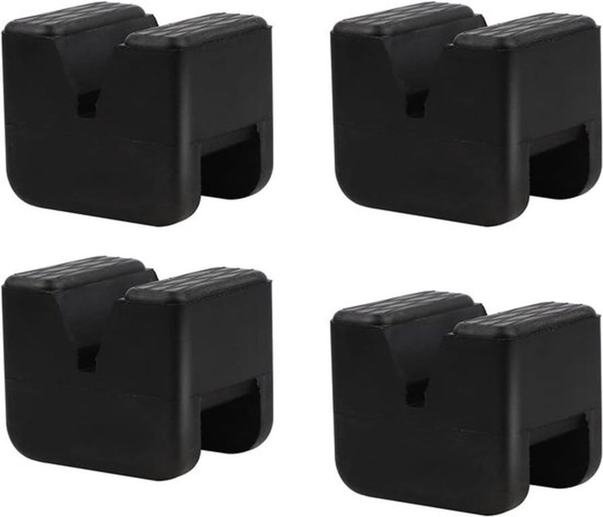 Rubberen pads voor krik - 4 stuks 60 x 50 x 44 mm - voor onderstelbok staande krik - universele rubberen pad voor bescherming van je auto en SUV