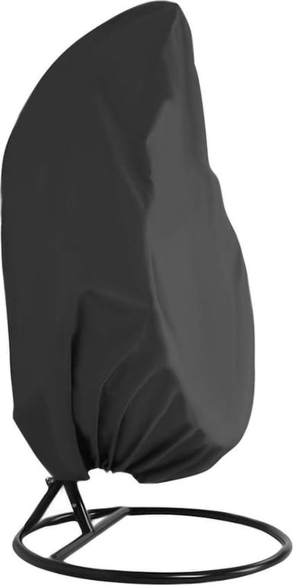 Schommelstoelhoes (Zwart 210D, 190x115cm) Waterdichte hangstoelhoes Tuinschommelhoes Patio Cocoon Egg Stoelhoes