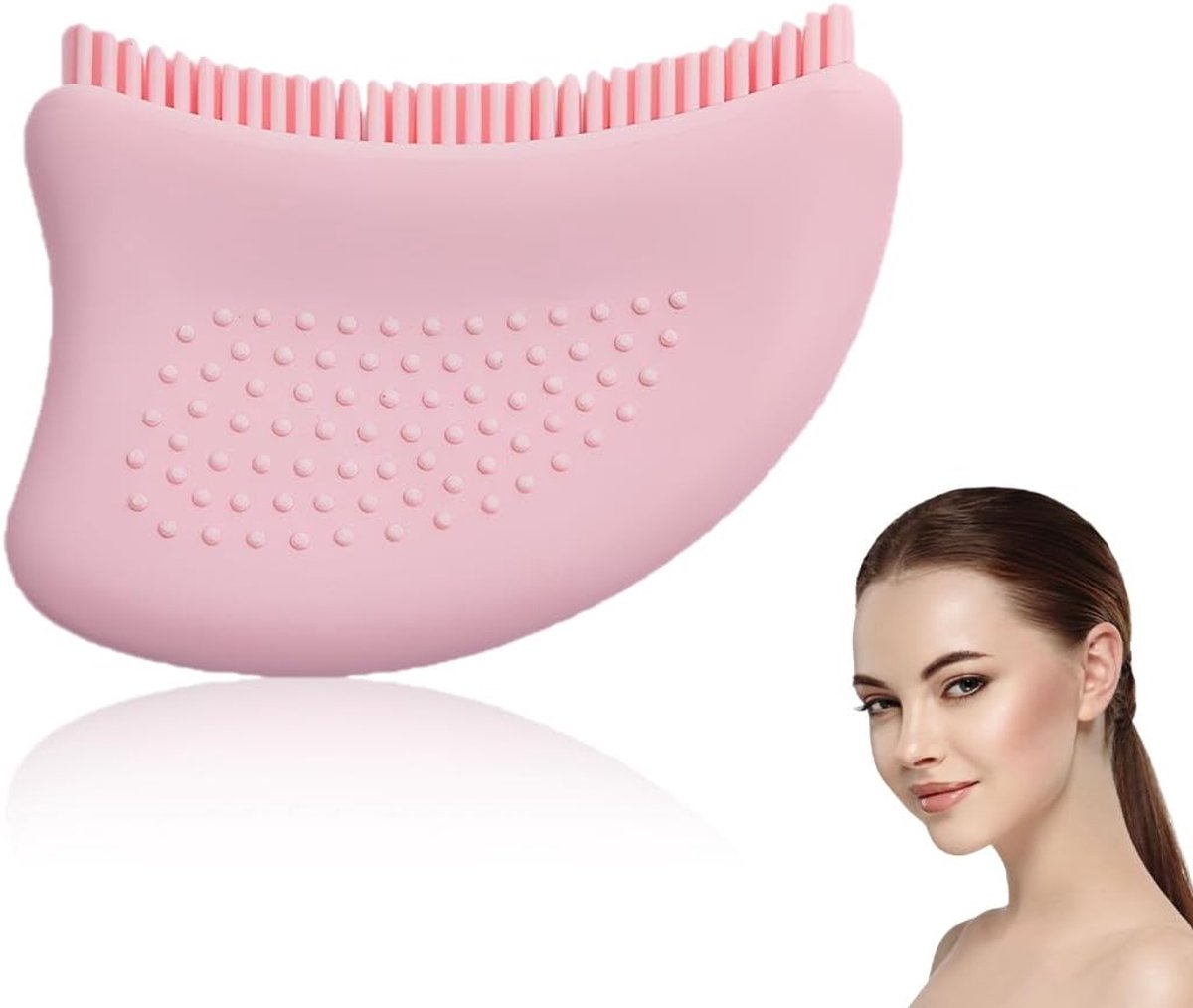 Thijox - Lymfecontourborstel 2.0, Gezichtsborstel voor Lymfedrainage, Silicone, Roze, Voor Gezichtscontouren en Huidverbetering, Maximale Effectivitei