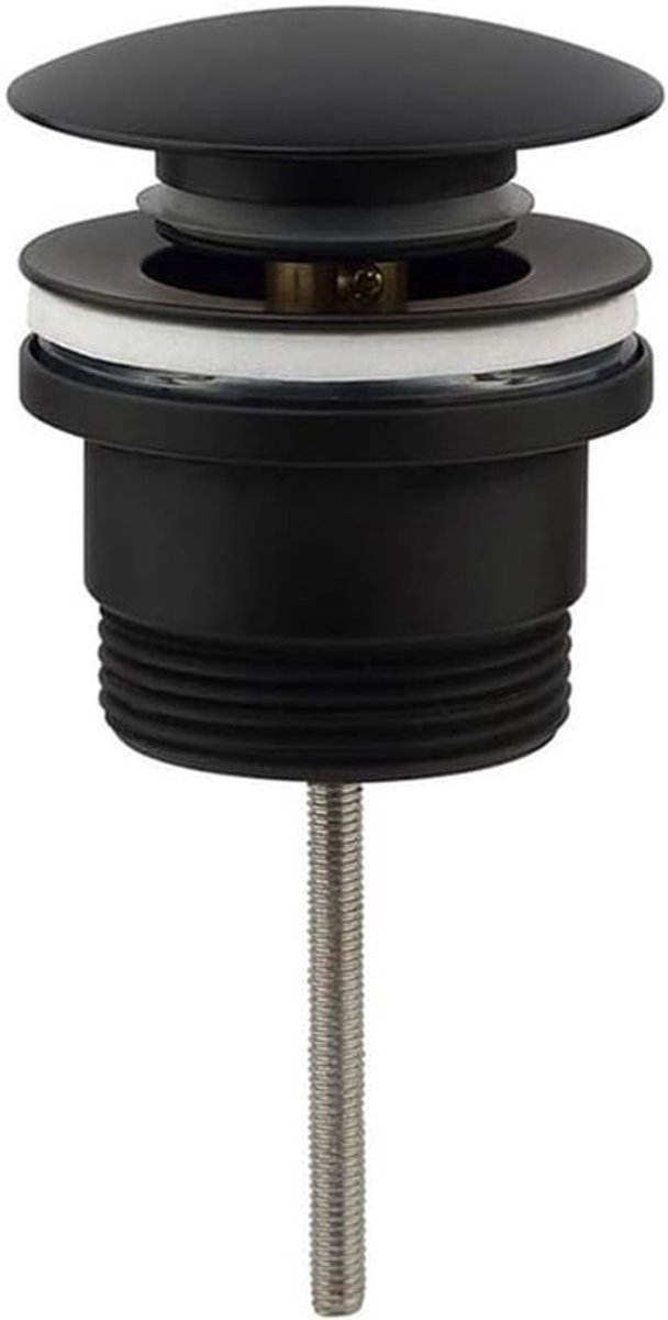 Aftapplug 1¼ inch zwart