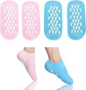 vochtinbrengende sokken, vochtgelsokken, zachte vochtinbrengende voetsokken voor dames en heren, gelsokken voor het hydrateren van droge voeten, katoenen gel teen hydraterende spa silicone