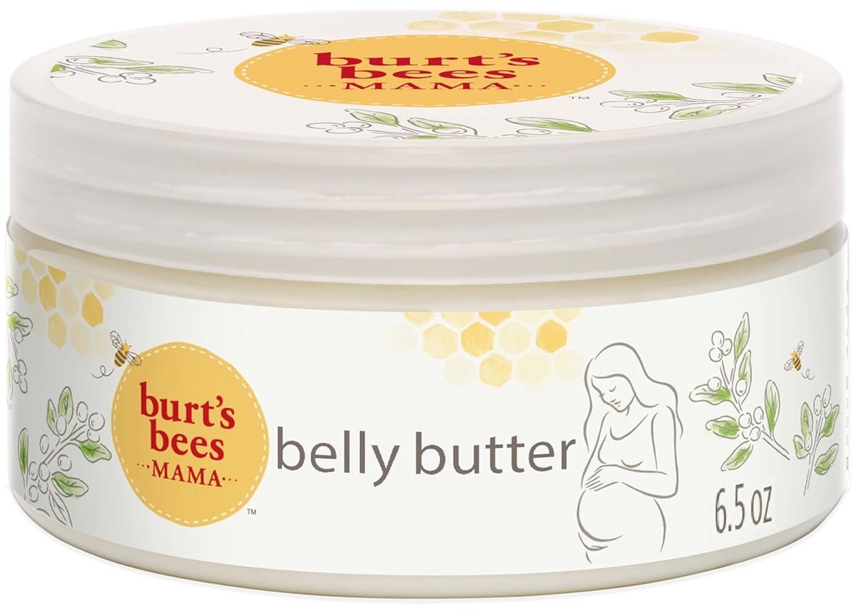 Burt's Bees Mama Bee Belly Butter – Buikboter met Sheaboter en Vitamine E – Intens Hydraterende Body Butter voor Tijdens en Na de Zwangerschap – 185 g