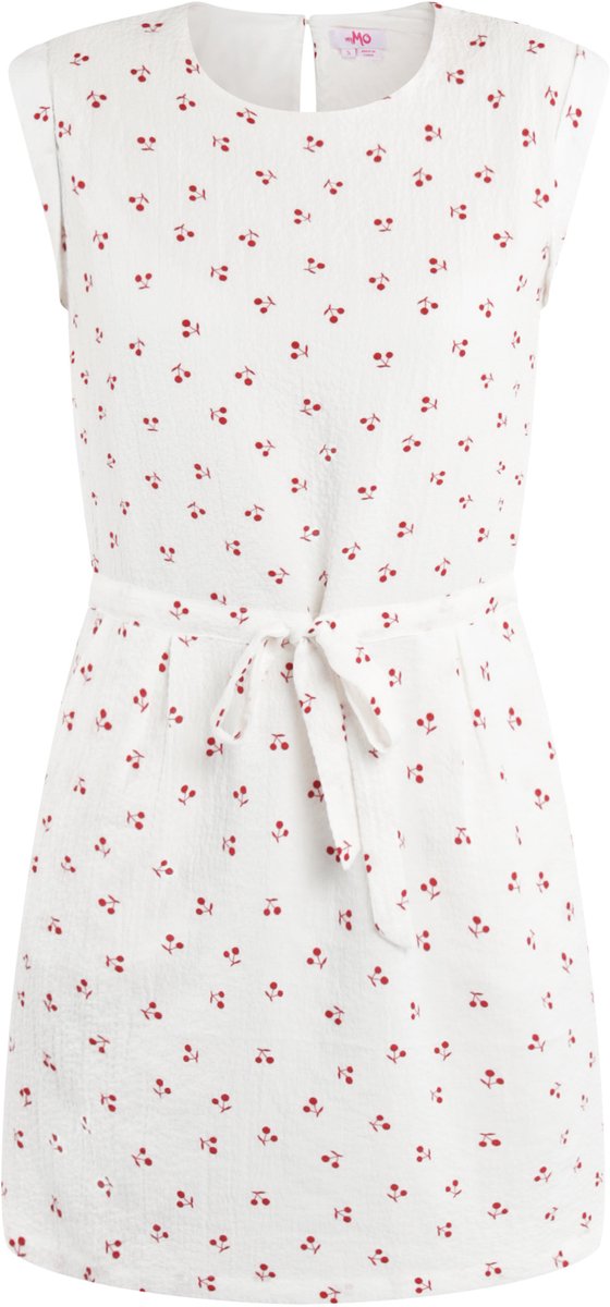 MyMo Jurk met kersenprint wolwit