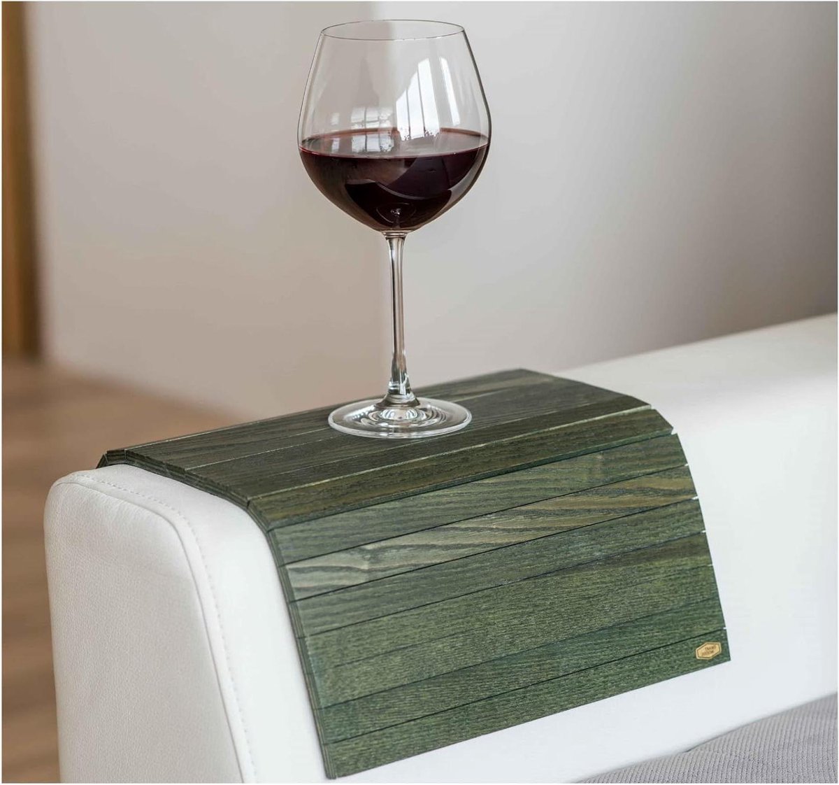 Bank arm tafel - Dienblad Caddy - Drankjes Plaatsen - Opvouwbaar Ontwerp - 44 x 30 cm - Groen