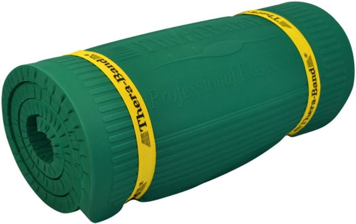 SnelShoppen - Thera-Band Yogamat 24x75x1 Inch, Dikke Trainingsmat, Hoogwaardige PE, Lichtgewicht, Scheurvast, Ideaal voor Yoga, Fitness, Gym, Thuisgeb