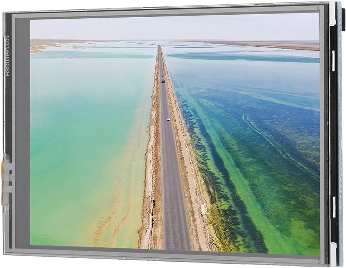 Draagbaar Scherm - Touch Monitor - Project Ontwikkeling - Resistief Touchscreen - 35 Inch - Zwart