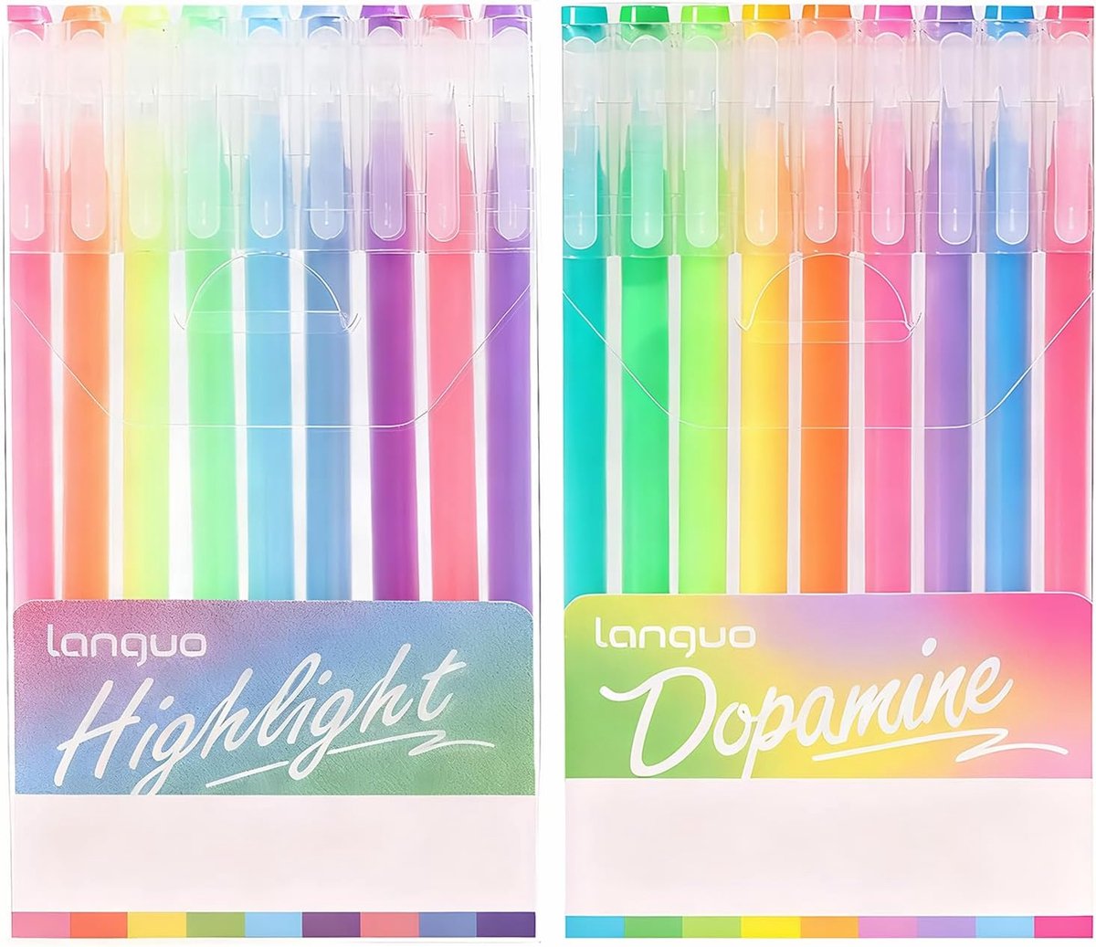 Thijox - 18 Gelpennen Set - Hoge Capaciteit Neutrale Gelstiften 0,5 mm - Vloeiende Inktstroom - Sneldrogend - Neon en Kleurrijke Pennen voor Kunstenaa