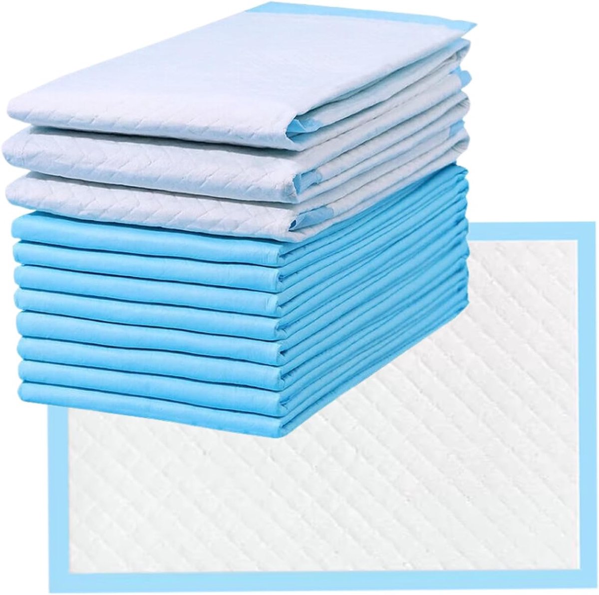 SnelShoppen - Wegwerp Incontinentie-onderlegger 80x150 cm | 10 Stuks Ziekteonderlegger Voor Blaaszwakte | Onderlegger Voor Ouderen, Pasgeborenen, Hoog