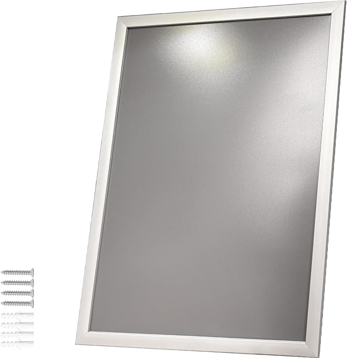SnelShoppen - Aluminium Kliklijst A4 21x29,7 cm - Snapframe Fotolijst met Antireflex-folie - Professionele Clicklijst voor Winkels, Showrooms en Kanto