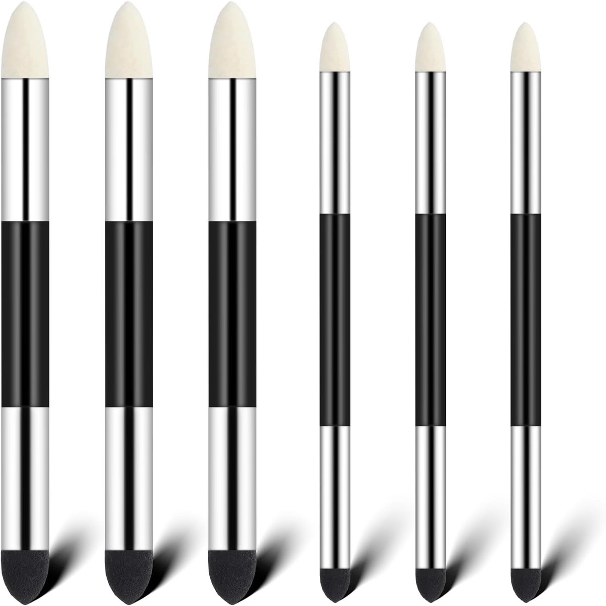SnelShoppen - 6Pcs Blending Sponge Pen Double Head Washable Rubbing Sponge Sketch Wipe Brush Reusable Pastel Blending Drawing Art Pencil voor School S
