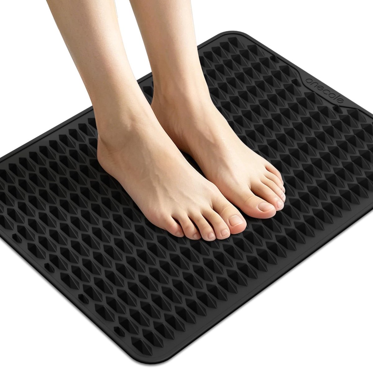SnelShoppen - Acupressure Voetmassage Mat - Siliconen Reflexologie Mat voor Plantenfascitis Verlichting en Spierontspanning - Draagbare Voetmat voor T
