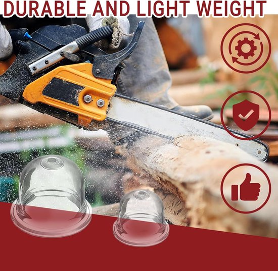 SnelShoppen - 10 Stuks Carburateur Eerste Gloeilamp Voor Grasmaaier & Bosmaaier, Starter Voor Benzine, Transparant, Hoogwaardige Accessoires, Geschikt — afbeelding 5