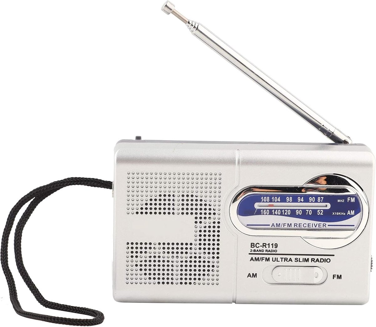 SnelShoppen - Draagbare AM/FM Transistor Radio met Hoogwaardige Geluidskwaliteit, Hoofdtelefoonaansluiting, Ideaal voor Reizen, Buitensport en Noodgev