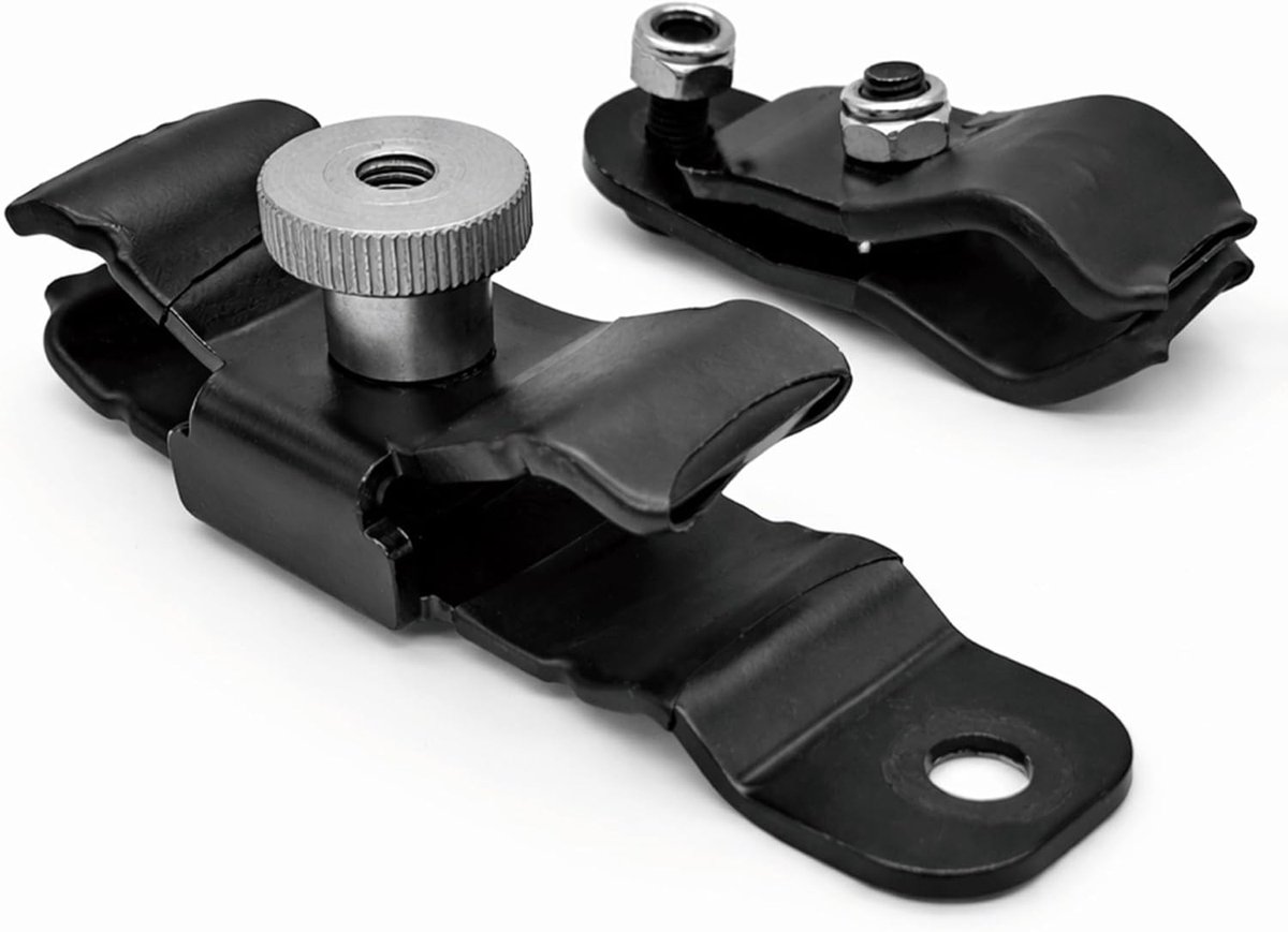 SnelShoppen - Motorfietsslot Houder FR405 | U-slot Houder Ø18mm voor Motorframe | Antidiefstal Transport Beugel | Snelle Montage op Buizen 18–30mm of