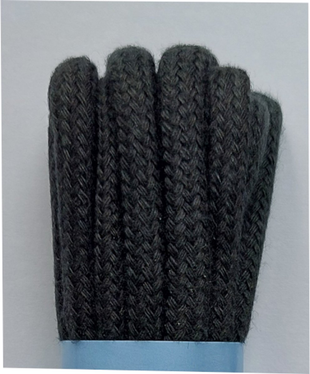 Gala Veter - Zwart - Extra Dik Rond - Lengte 150 cm - Dikte 5,5 mm - Schoenveter