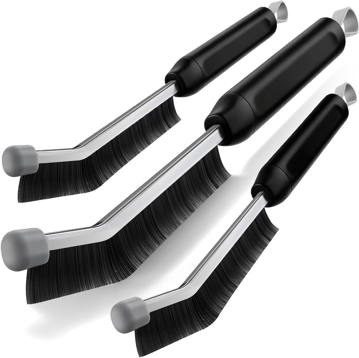 SnelShoppen - Crevice Cleaning Brush - Heavy Duty Grout Brush - Hard Bristle Cleaner voor Badkamer en Keuken - Duurzaam Plastic & RVS - Efficiënte Sch
