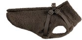 Dogs&Co Teddy Hondenjas Coffee Maat S - Ruglengte 30cm en Borstomvang 48cm