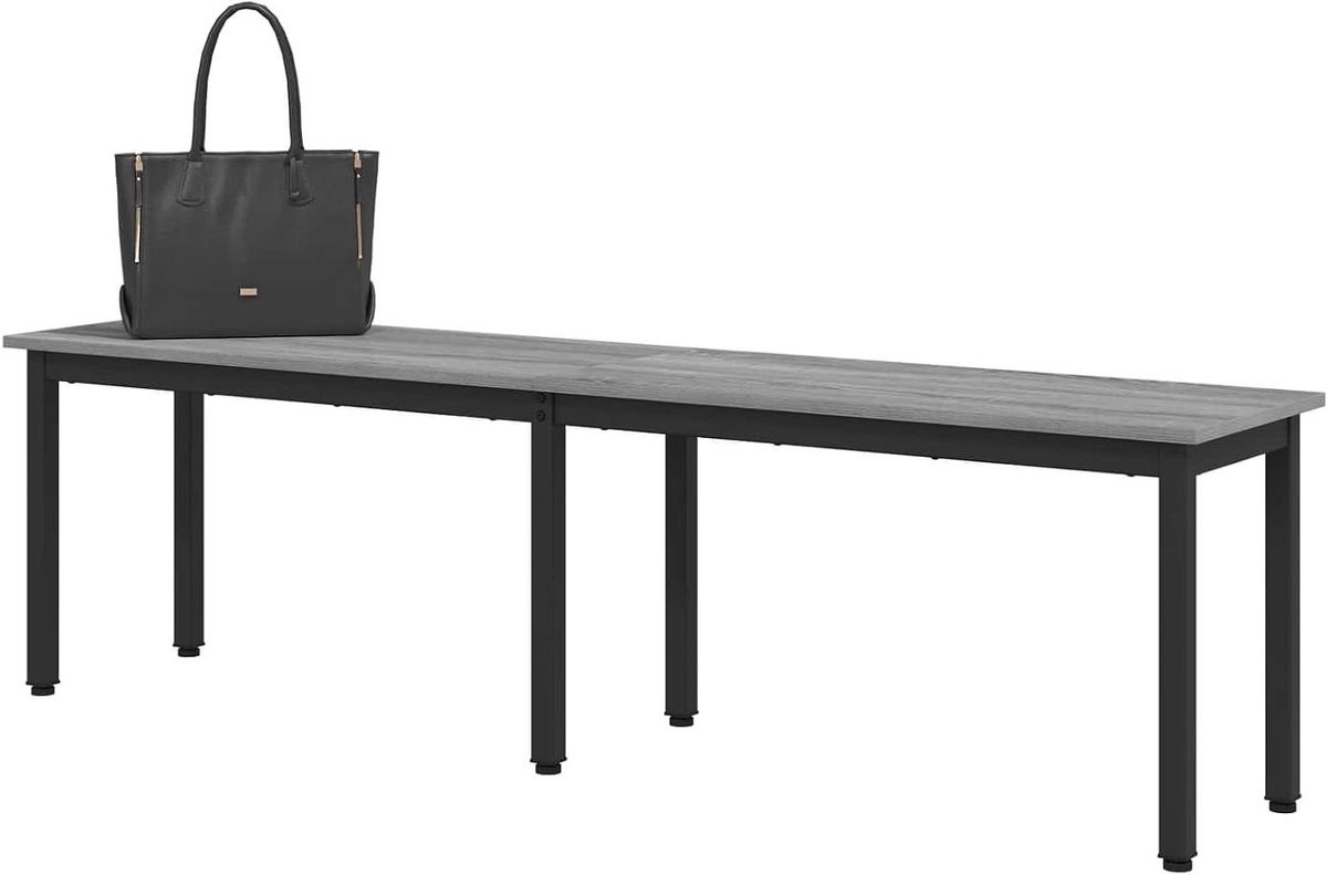 Eettafelbank - Moderne zitbank - Gezellig dineren - Strak minimalistisch design - 160 cm lengte - Grijs Sonoma
