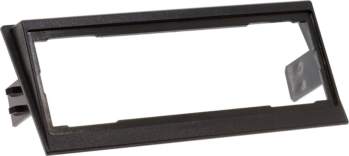 SnelShoppen - Car Stereo Fascia voor Volvo S60 V70 - Dubbele DIN Met Opbergruimte - Zwart - Tot 2004 - Perfecte Pasvorm
