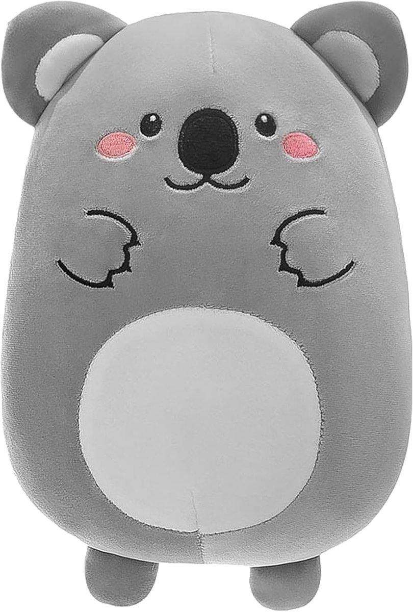 SnelShoppen - Koala Plush Kussen 30 cm, Schattig Koala Pluche Kussen, Zachte Teddybeer, Geschikt voor Kinderen en Volwassenen, Perfect als Verjaardags