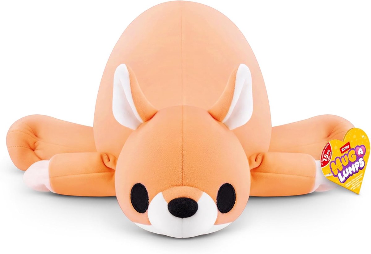SnelShoppen - Hug-A-Lumps Zachte Gewogen Knuffeldier Kangeroe (Jess) - 1.5 kg, Anti-Stress, Verzamelen, Perfect voor Kinderen en Volwassenen