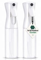 2 lege sprayflacons 200ml Wit - Plantenspuit - Spuitfles - Spray Bottle - Waterverstuiver - Plantenspuit Binnen - Plantensproeier