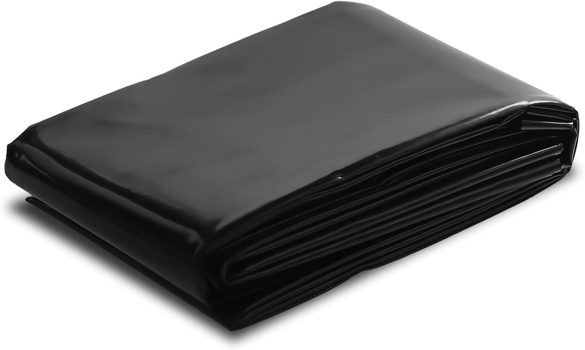 SnelShoppen - Pond Tarpaulin Vijverfolie Zwart PVC 0.2mm Dikte voor Tuin, Voorgeproduceerde Vijver, Schildpadfontein (2mx3m)