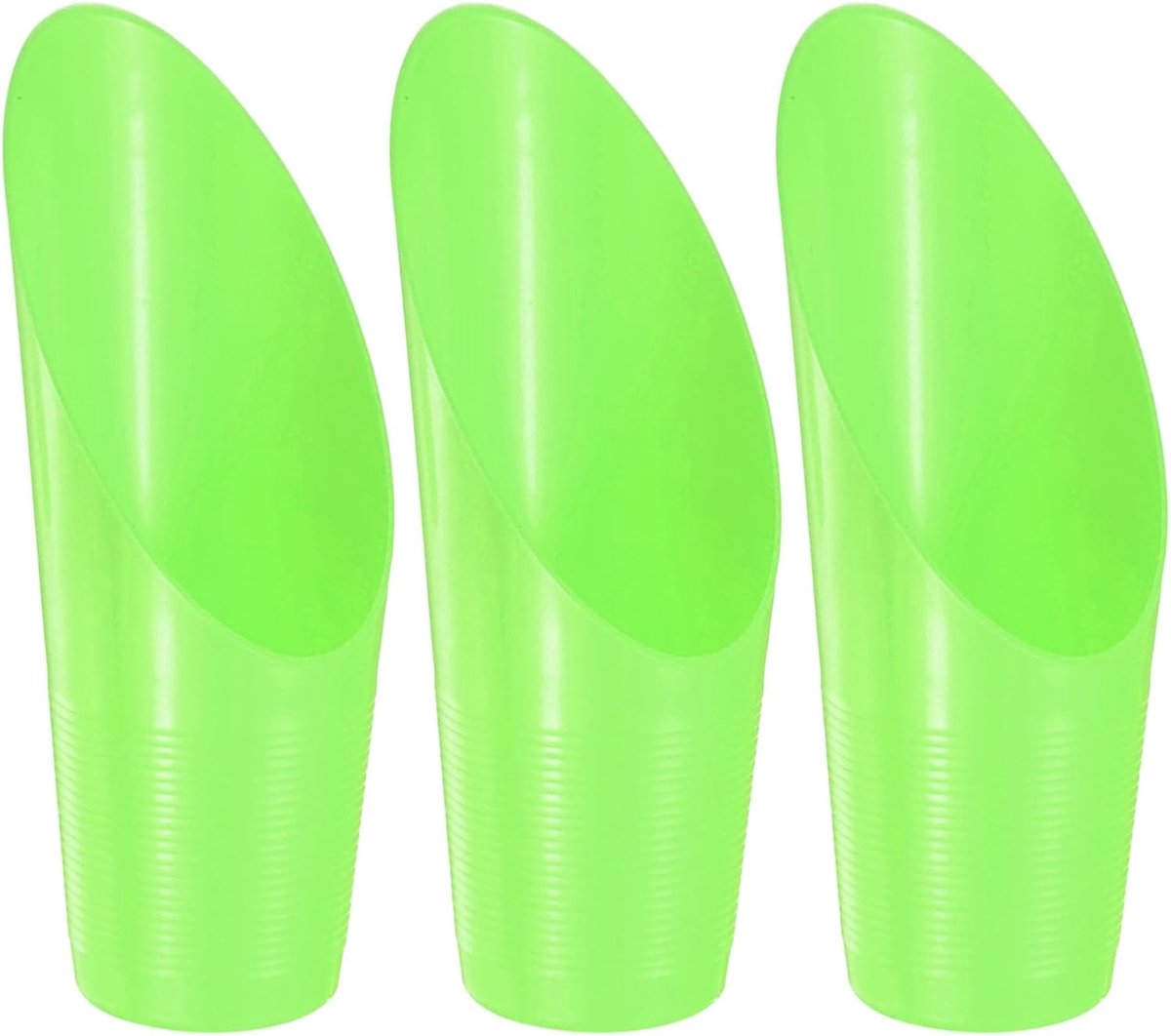 Thijox - M METERXITY 3-pack Bonsai Grondschepjes - Plastic Tuingrond Scheppen - Emmer Schop voor Verplanting en Planten - Kleur: Groen - Ideaal voor C