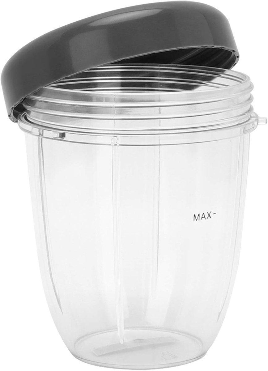 SnelShoppen - Vervangingsonderdelen Kit Blender Bekers Cup Deksel Blender Accessoire Vervangingsset Voor 900W Blender (Klein Hoofd 18Oz) BPA-vrij