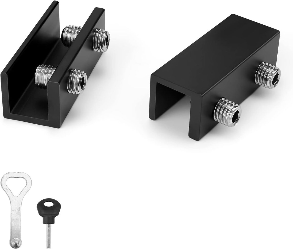 SnelShoppen - Sliding lock voor ramen en deuren, verstelbare raamsluiting, veiligheidsslot voor schuifdeuren en ramen, duurzaam materiaal, optimale in
